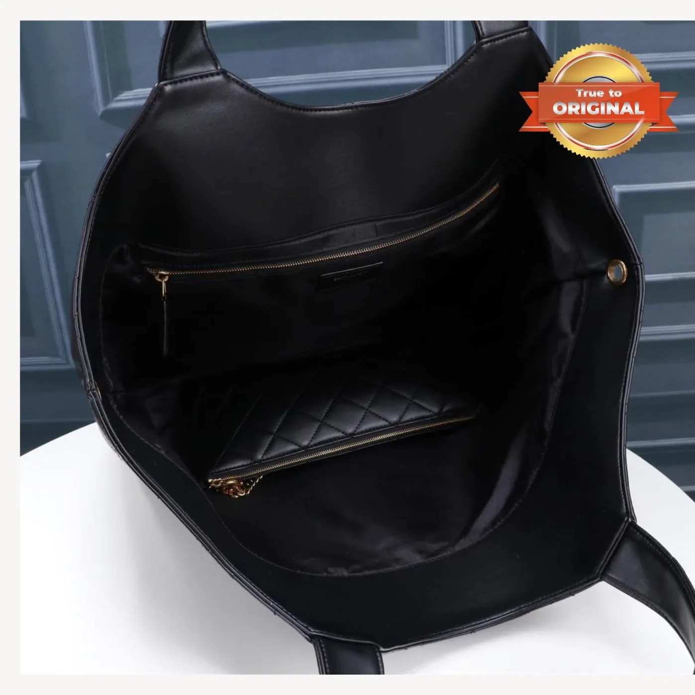 Saint Laurent Icare Maxi Shopping Bag Black /
