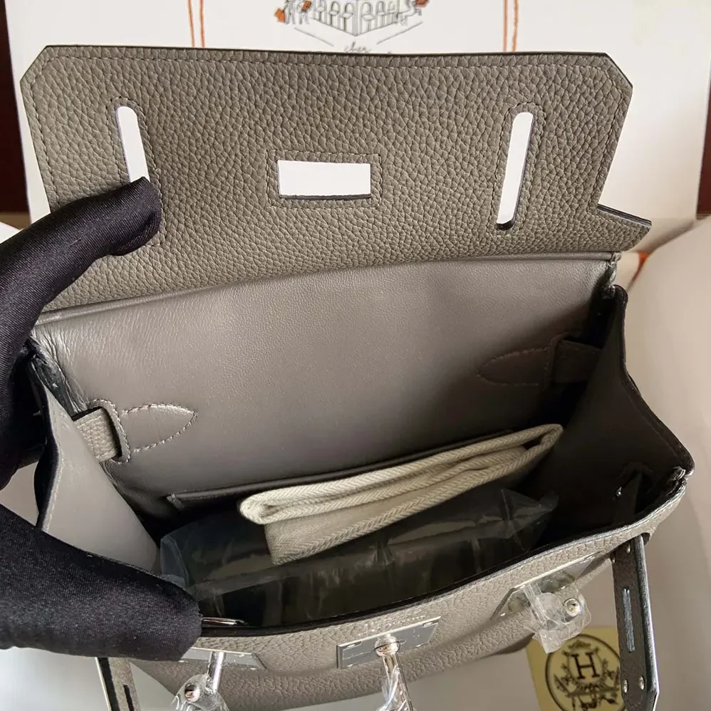 Hermes Hac A Dos PM Backpack for Unisex in Gray