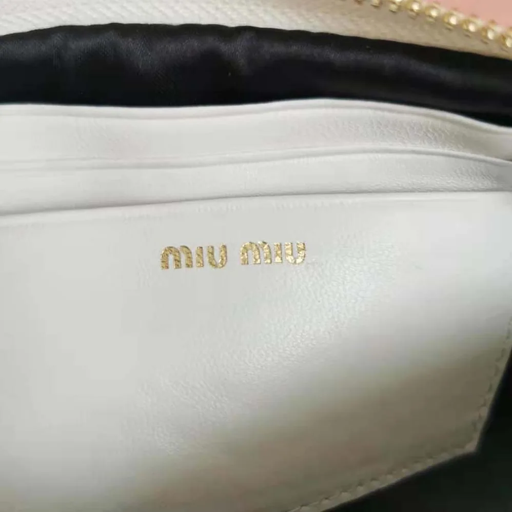 Miu Miu Matelassé Nappa Leather Mini-Bag for Women in White