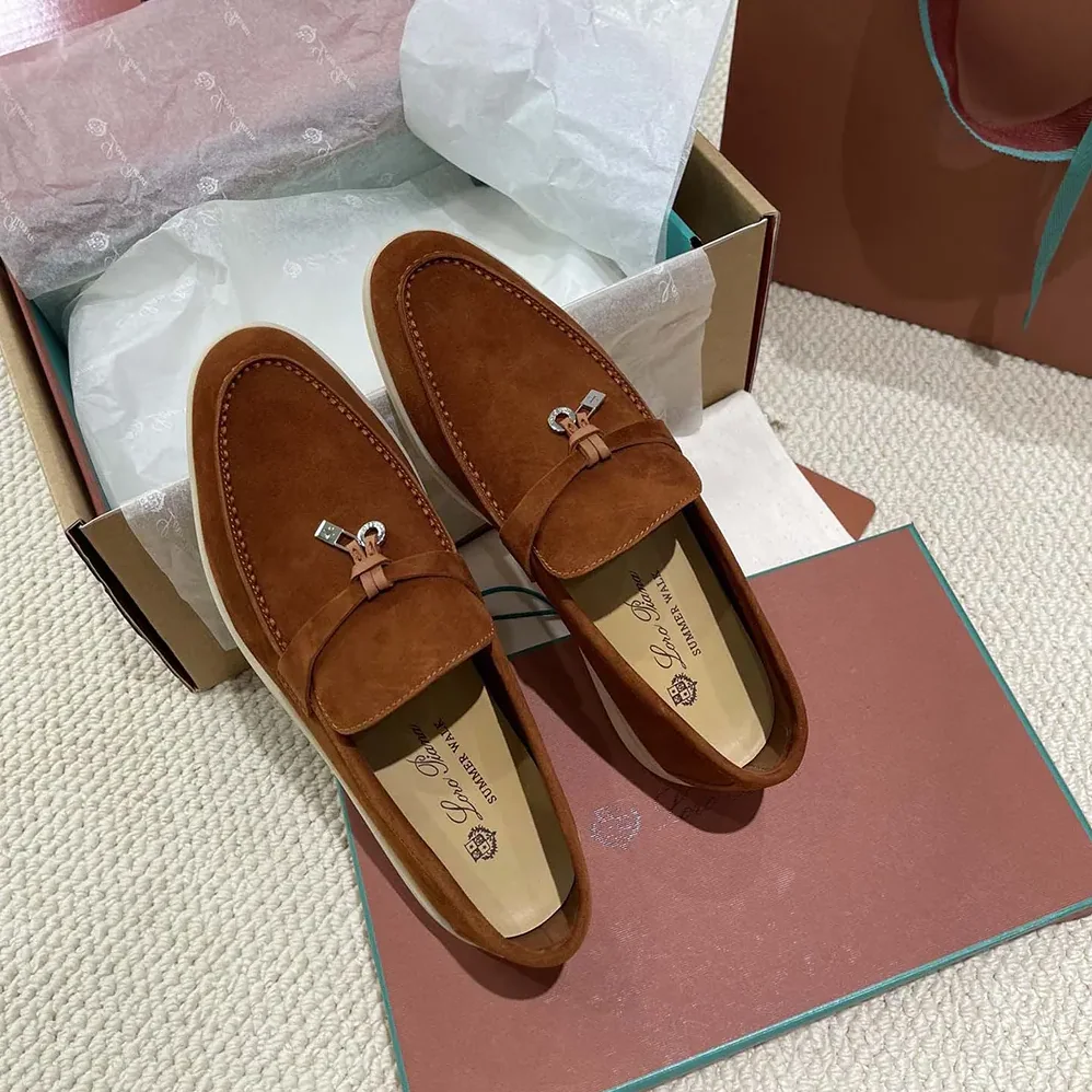 Loro Piana Summer Charms Walk Loafers for Unisex in Tan Loro Piana Summer Charms Walk Loafers for Unisex in Tan