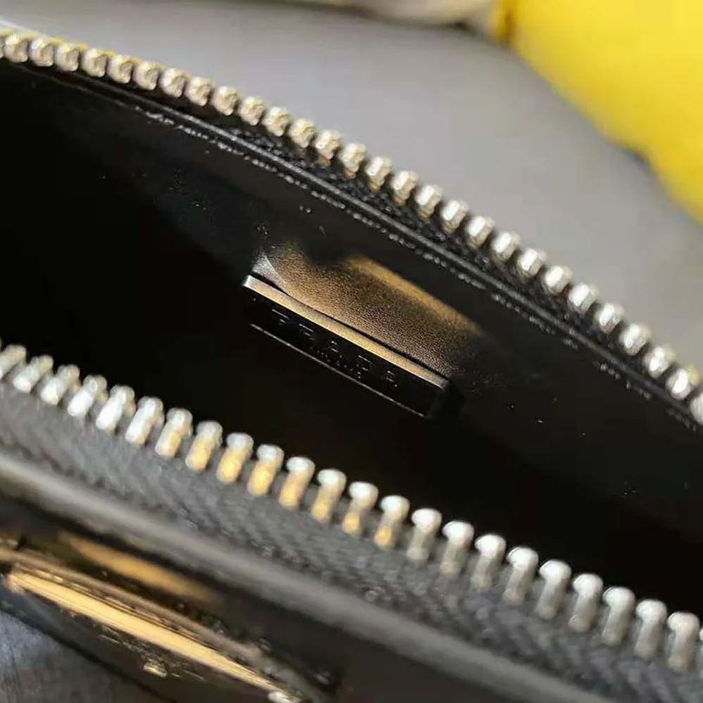 Prada Brushed Leather Mini-Bag for Women in Black