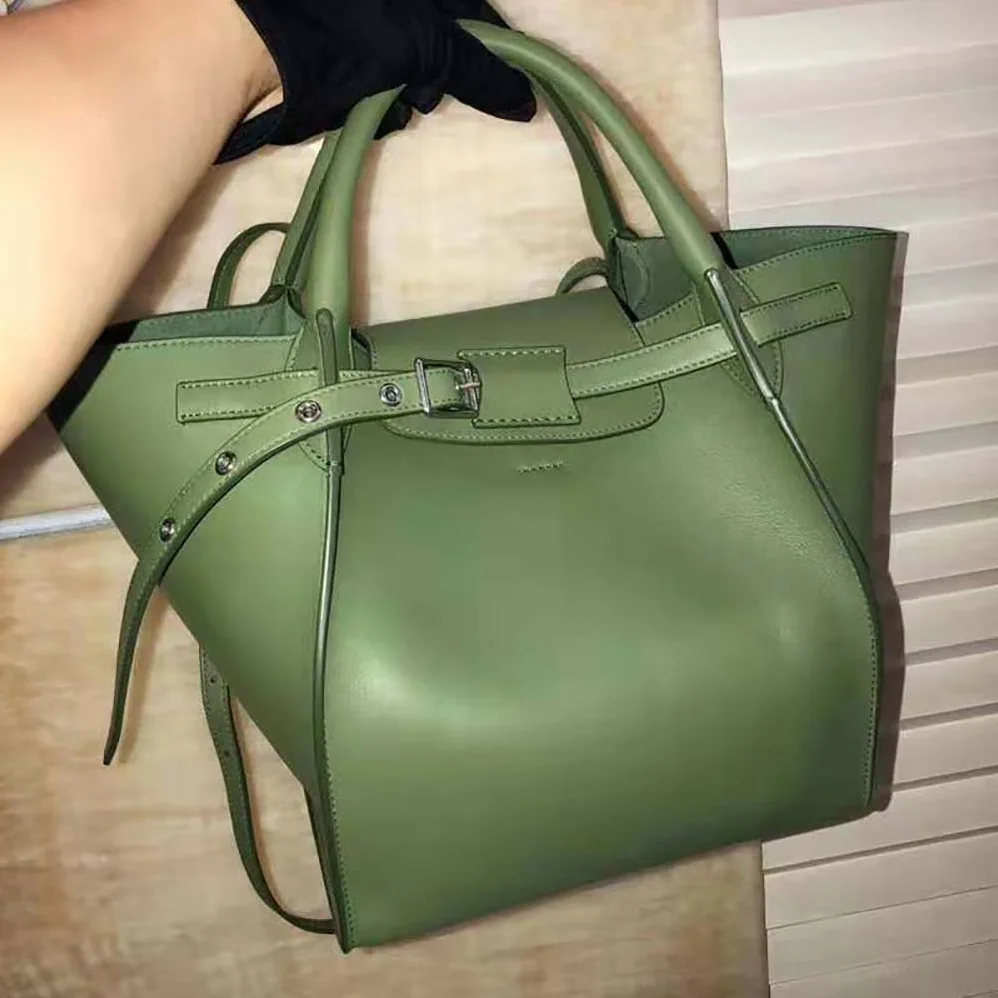 Celine Small Big Bag with Long Strap in Smooth Calfskin for Women in Lime Celine Small Big Bag with Long Strap in Smooth Calfskin for Women in Lime