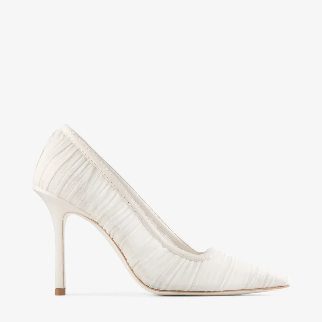 Jimmy Choo Lotta 100 Ivory LOTTA100IVW
