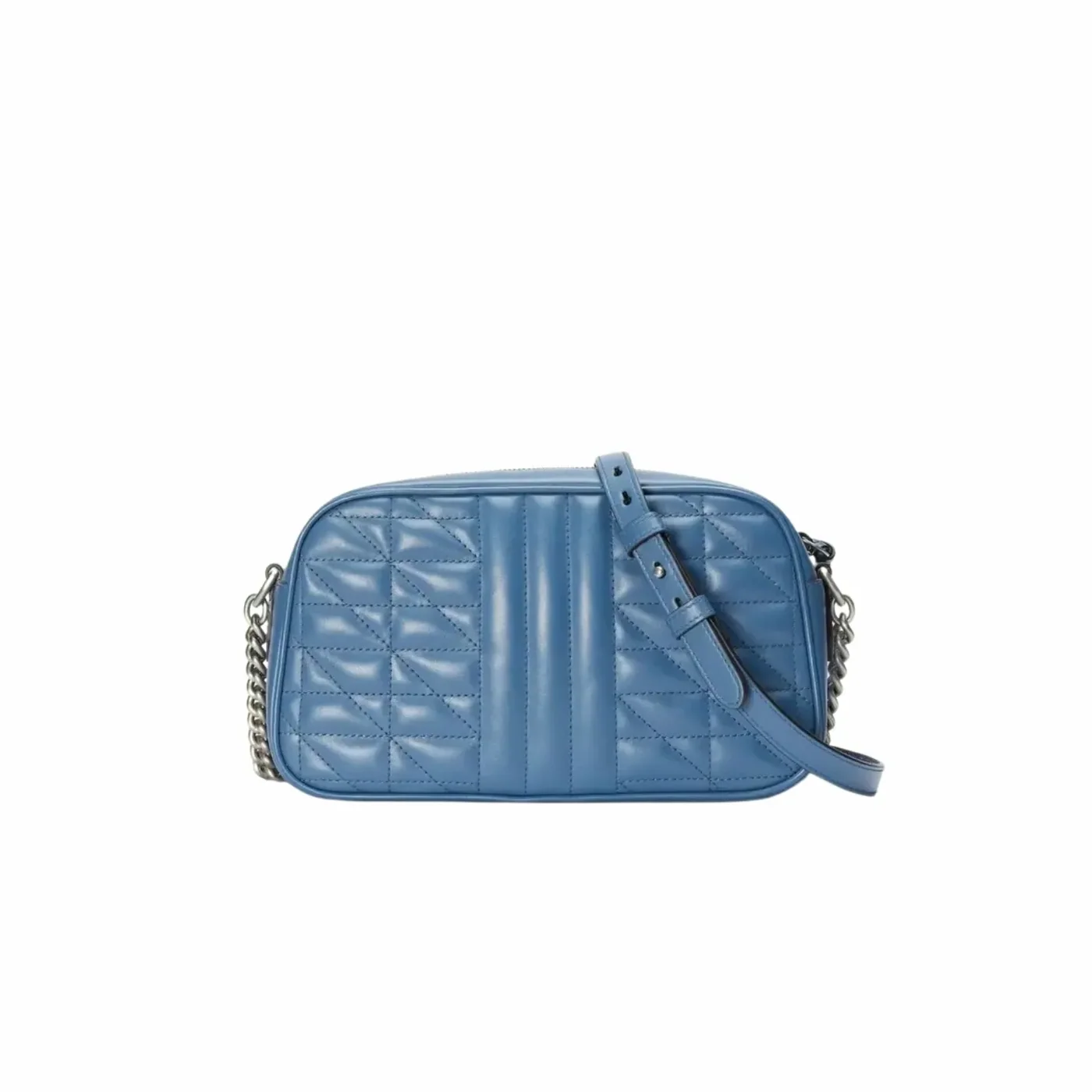 Gucci Marmont Matelasse Shoulder Bag in Blue Palladium Hardware Gucci Marmont Matelasse Shoulder Bag in Blue Palladium Hardware