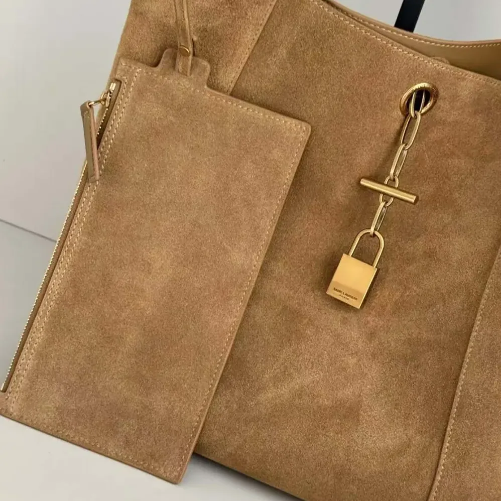 Saint Laurent YSL Hobo Tanger Logo Engraved Shoulder Bag for Women Saint Laurent YSL Hobo Tanger Logo Engraved Shoulder Bag for Women