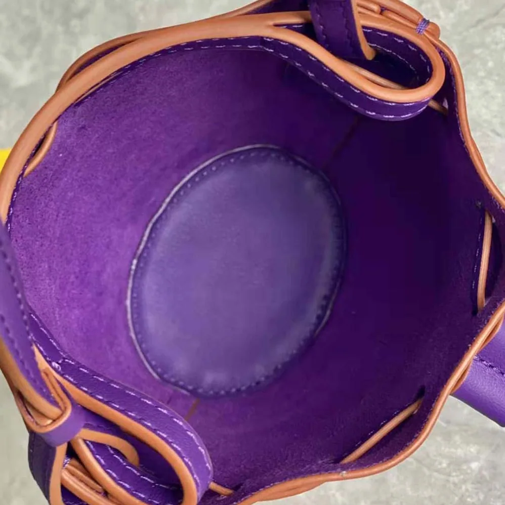 Loewe Nano Balloon Bag in Nappa and Calfskin for Women in Purple Loewe Nano Balloon Bag in Nappa and Calfskin for Women in Purple