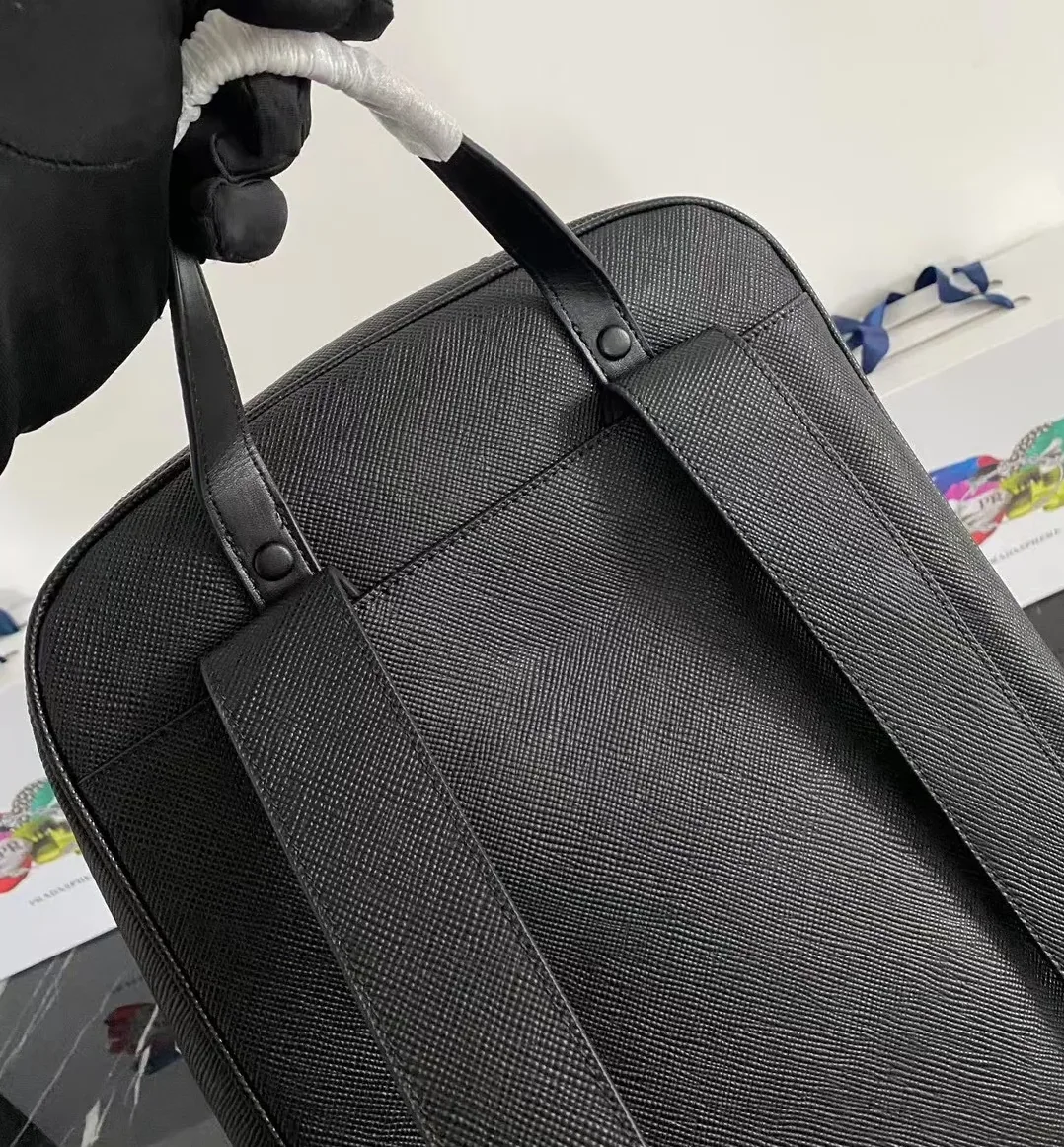 Prada Saffiano Backpack Black / 2VZ102_2FAD_F0002_V_OOO Prada Saffiano Backpack Black / 2VZ102_2FAD_F0002_V_OOO