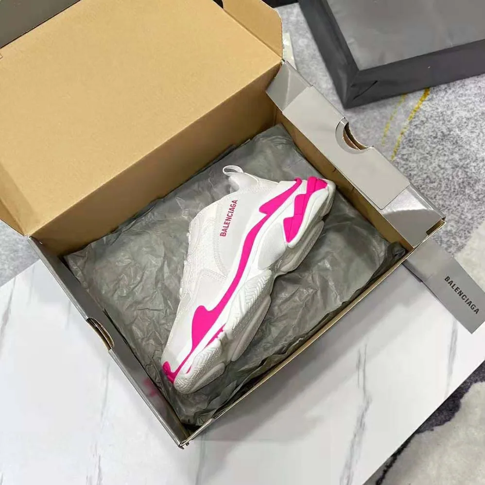 Balenciaga Triple S Sneaker in Fluo Pink for Women