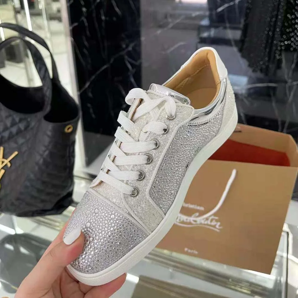 Christian Louboutin Louis Junior Strass for Men in White