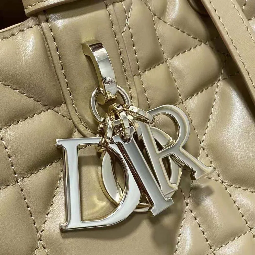 Dior Medium Dior Toujours Bag Medium Tan Macrocannage Calfskin for Women