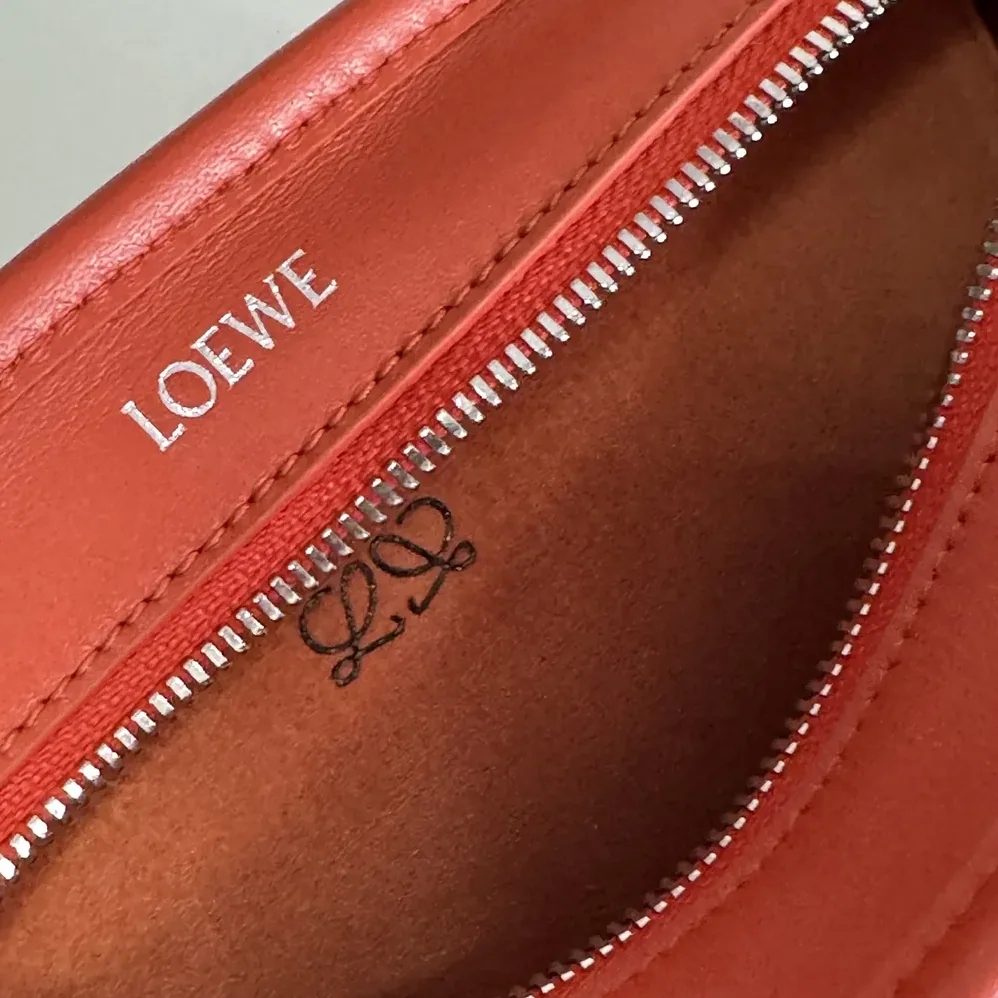 Loewe Small Amazona 180 Bag in Soft Calfskin for Women in Sunrise Orange
