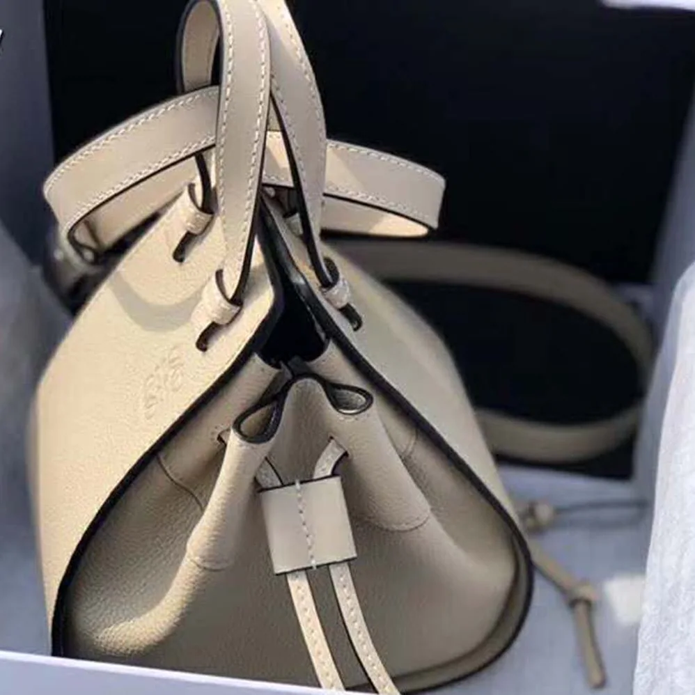 Loewe Hammock Dw Mini Bag in Nappa Calf for Women in White Loewe Hammock Dw Mini Bag in Nappa Calf for Women in White