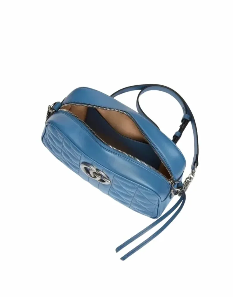 Gucci Marmont Matelasse Shoulder Bag Blue Gucci Marmont Matelasse Shoulder Bag Blue