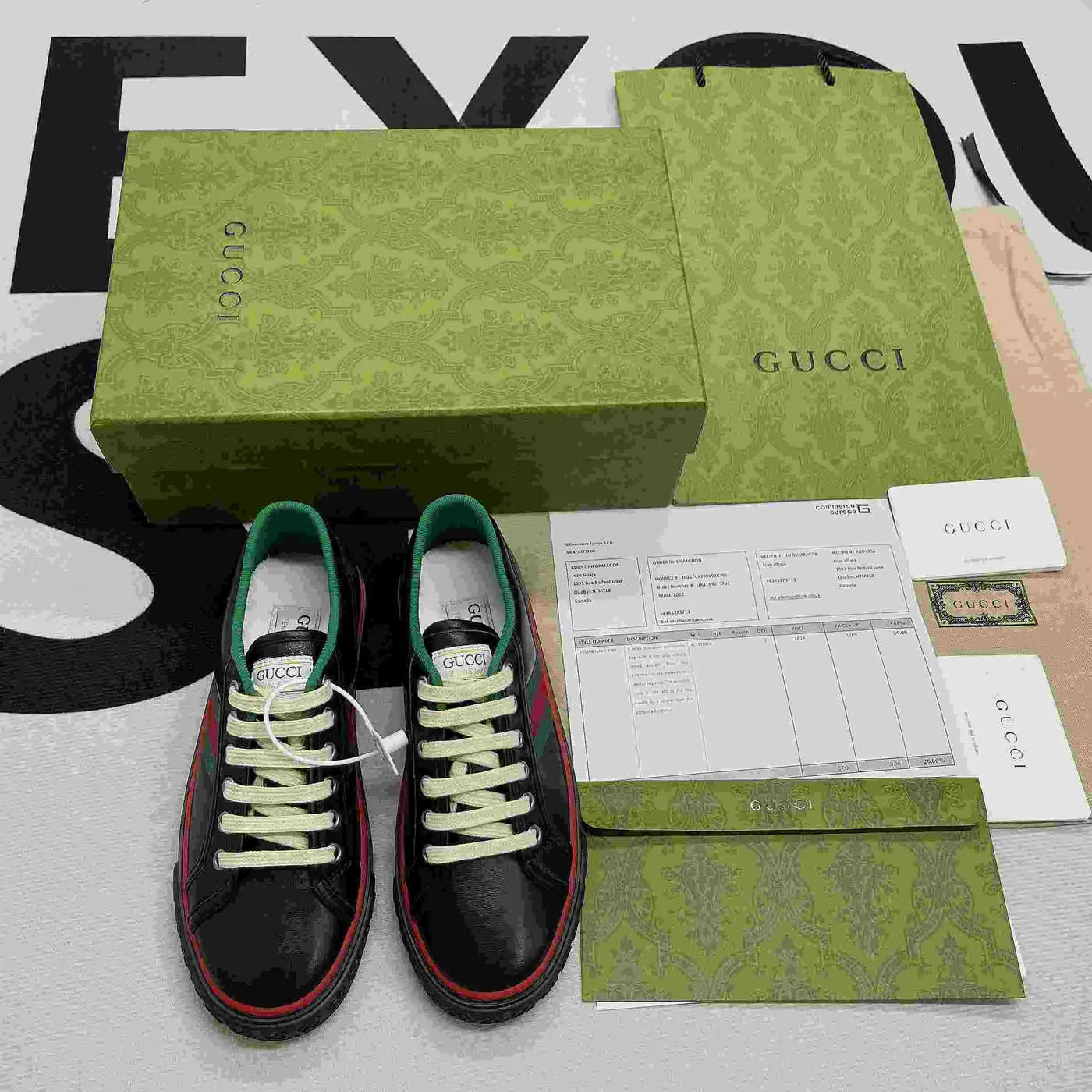 Gucci GG Tennis 1977 Sneaker Black