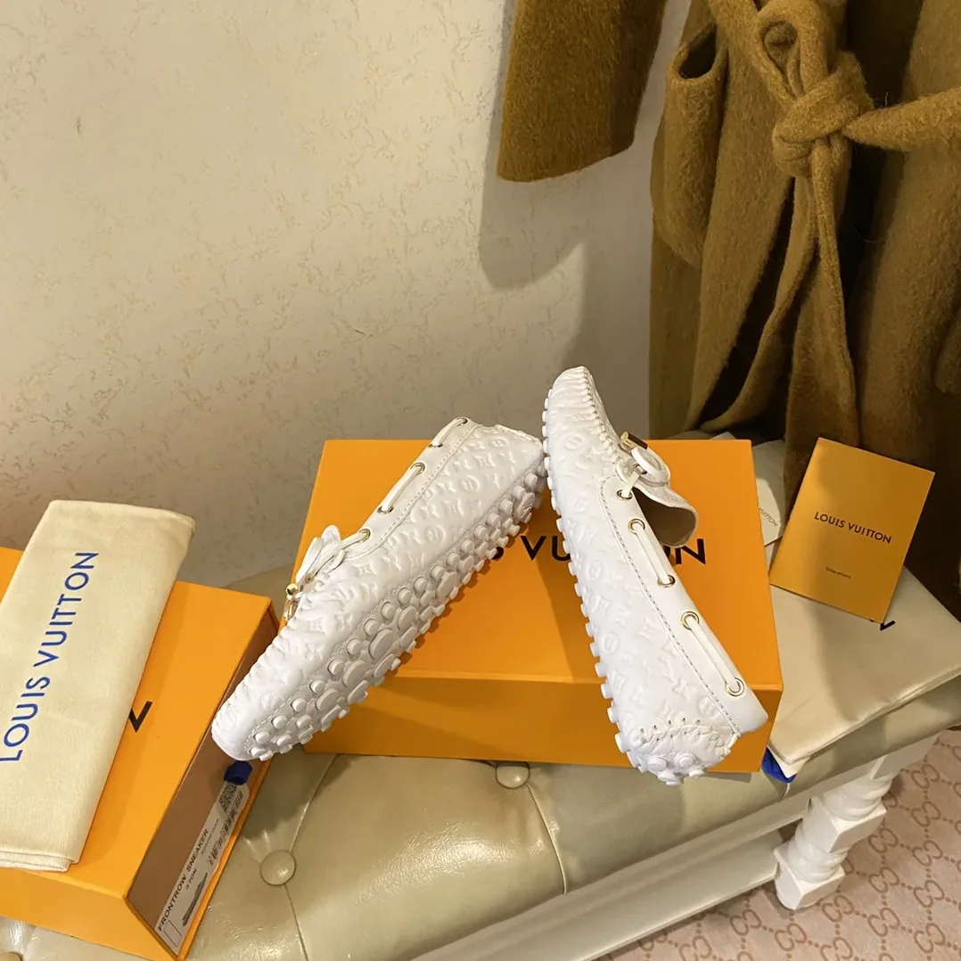 Louis Vuitton Gloria Flat Loafer White
