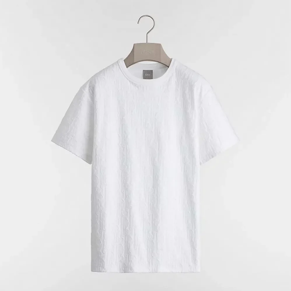 Dior Oblique T-Shirt Relaxed Fit White Cotton Jersey for Women Dior Oblique T-Shirt Relaxed Fit White Cotton Jersey for Women