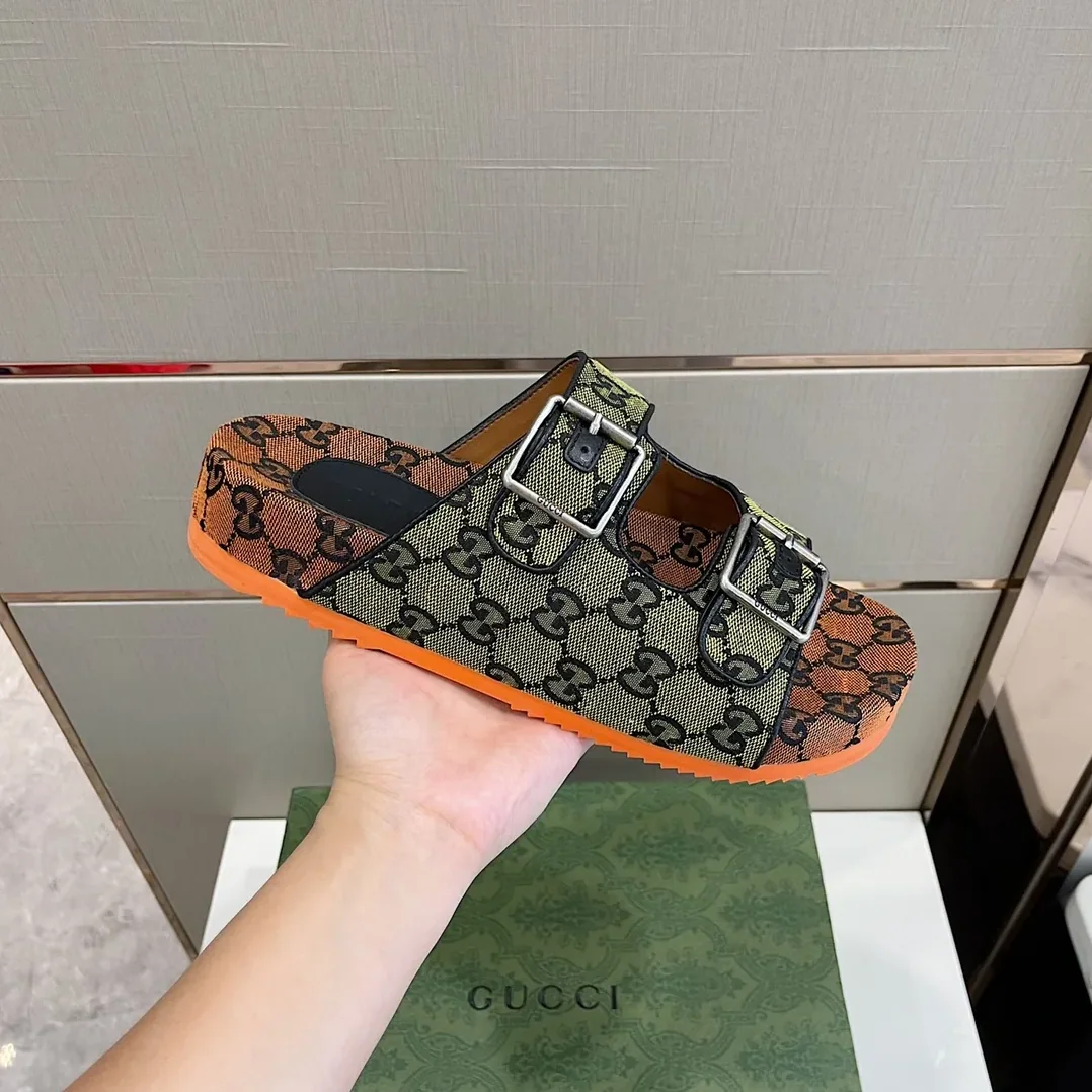 Gucci Slide Sandal With Straps Beige for Women