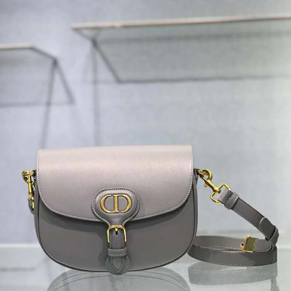 Dior Small Dior Bobby Bag Gray Box Calfskin for Women Dior Small Dior Bobby Bag Gray Box Calfskin for Women