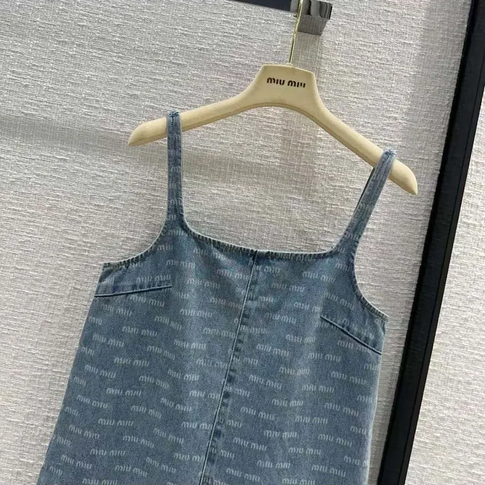 Miu Miu Denim Dress for Women Miu Miu Denim Dress for Women