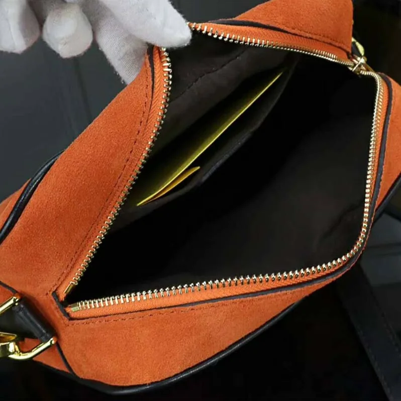 Fendi Mini Camera Case Natural-Color Suede Bag for Women in Brown Fendi Mini Camera Case Natural-Color Suede Bag for Women in Brown