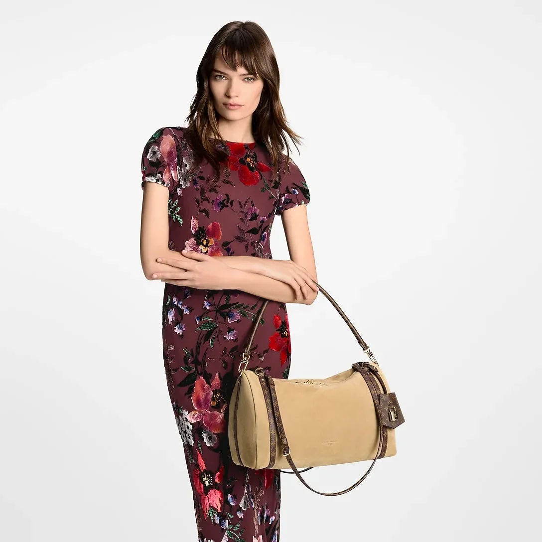 Louis Vuitton Express MM Shoulder Bag in Hazelnut Gold Hardware