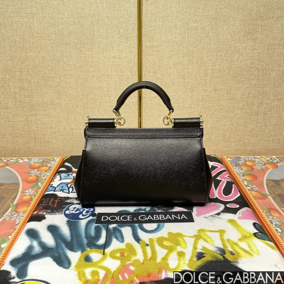 Dolce Gabbana D&G Small Sicily Handbag for Women in Black