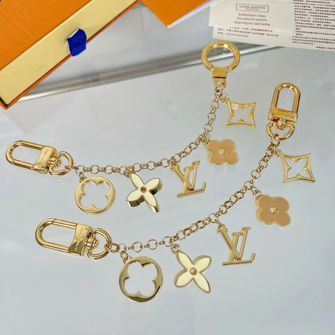 Louis Vuitton Fleur de Monogram Bag Charm Chain Louis Vuitton Fleur de Monogram Bag Charm Chain