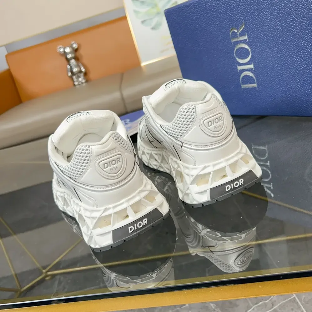 Dior B35 NXXT Sneaker White Technical Fabric and White Technical Mesh for Men