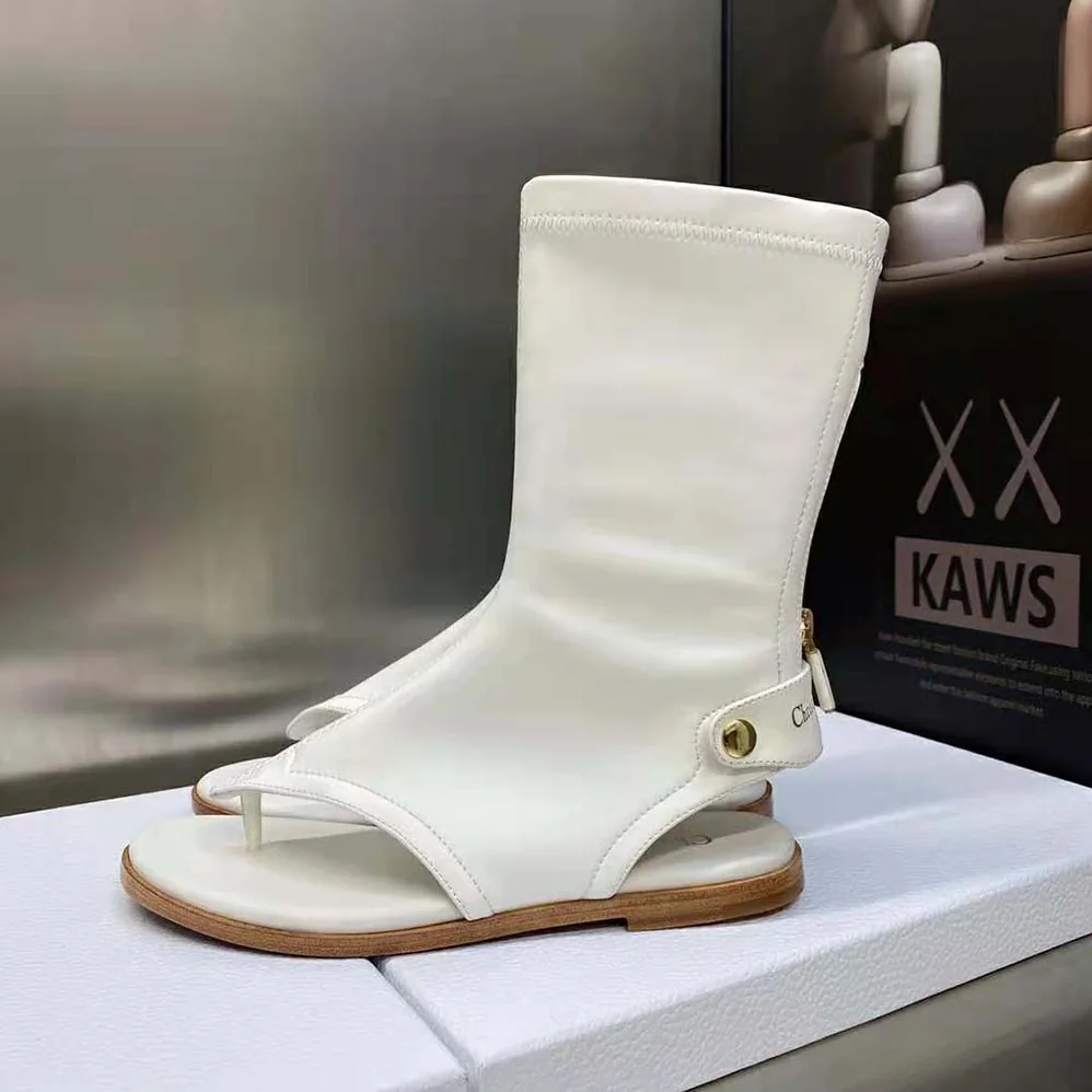 Dior Spirit Thong Sandal White Lambskin for Women