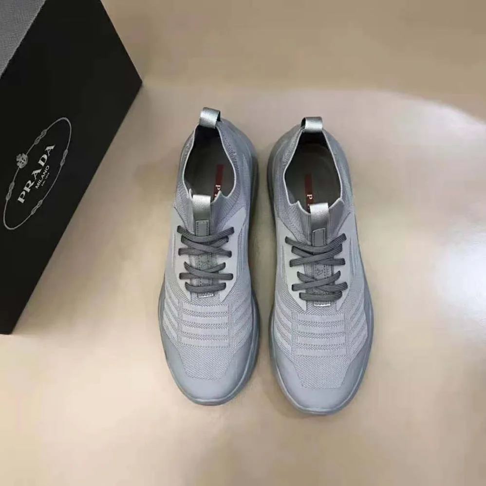 Prada Toblach Technical Fabric Sneakers for Unisex in Gray Prada Toblach Technical Fabric Sneakers for Unisex in Gray