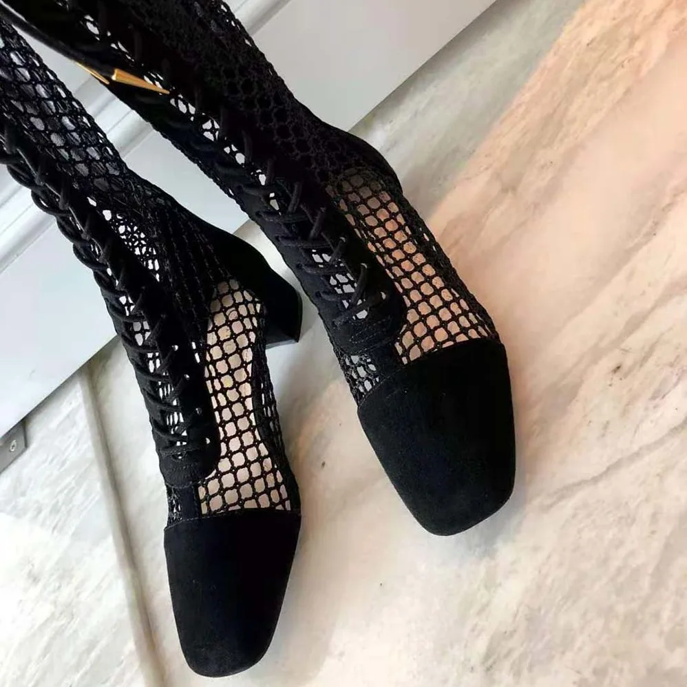 Dior Naughtily-D Ankle Boot Black Suede Calfskin for Women