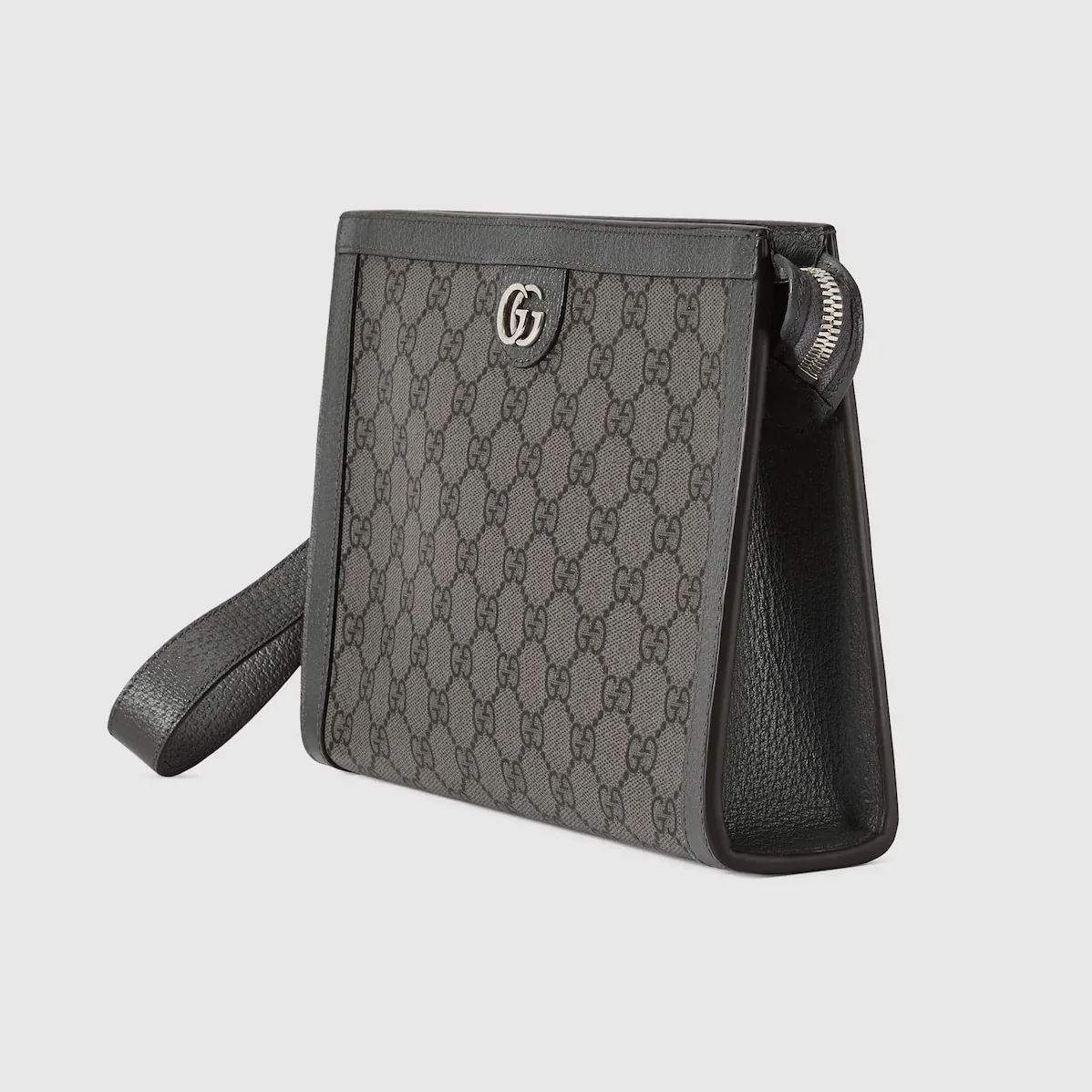 Gucci Ophidia Clutch & Pouch in Grey Palladium Hardware
