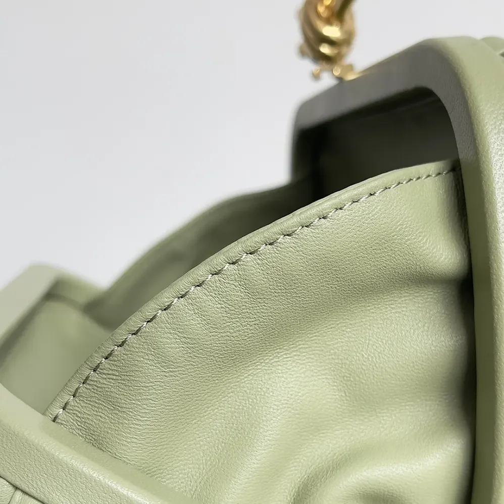 Bottega Veneta Knot Minaudière Clutch in Calfskin Leather for Women in Lime Bottega Veneta Knot Minaudière Clutch in Calfskin Leather for Women in Lime