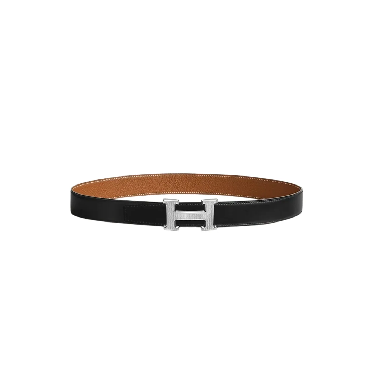 Hermes H Guillochee Belt Buckle And Reversible Leather Strap Noir Hermes H Guillochee Belt Buckle And Reversible Leather Strap Noir