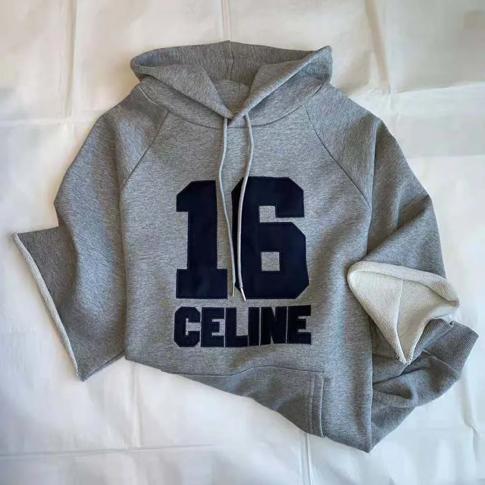 Celine Celine 16 Hoodie Dress in Cotton Fleece for Women Celine Celine 16 Hoodie Dress in Cotton Fleece for Women