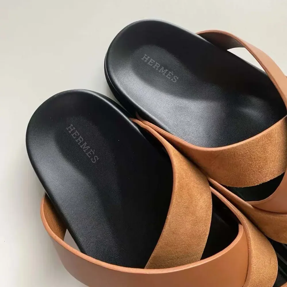 Hermes Kazimir Sandal for Unisex in Brown Hermes Kazimir Sandal for Unisex in Brown