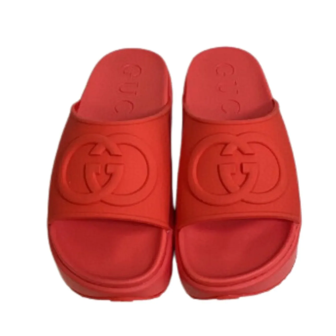 Gucci Interlocking G Slide Sandal Green Gucci Interlocking G Slide Sandal Green
