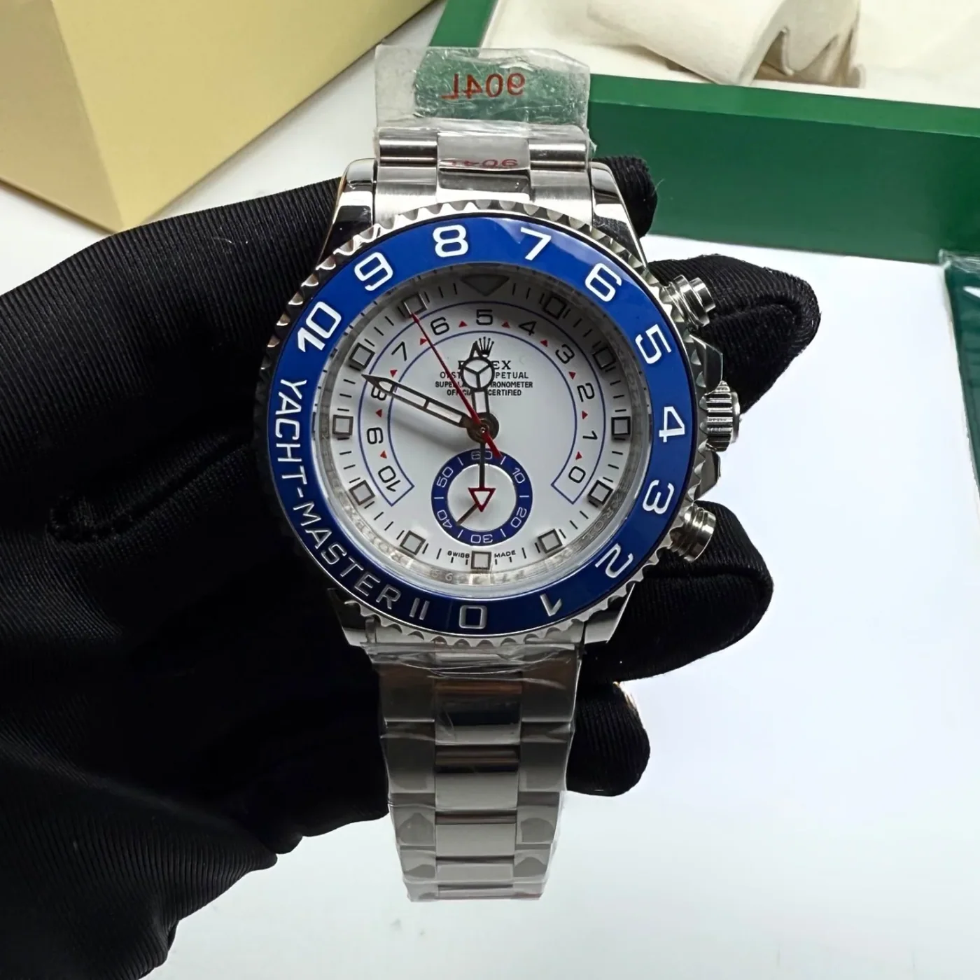 Rolex Yacht-Master II Watch Silver Toned White Dial Rolex Yacht-Master II Watch Silver Toned White Dial