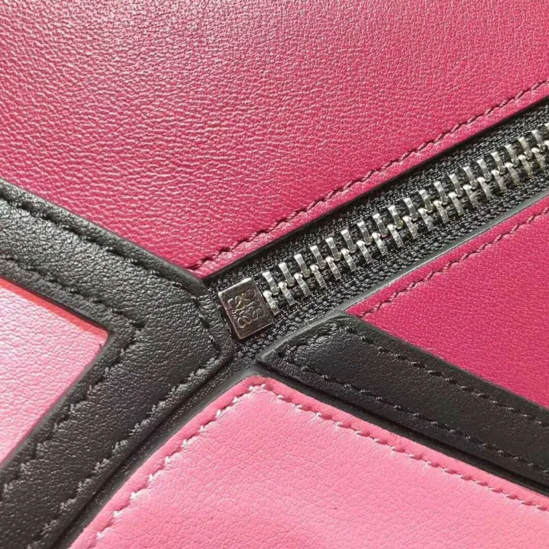 Loewe Puzzle Graphic Small Bag Raspberry for Women in Wild Rose