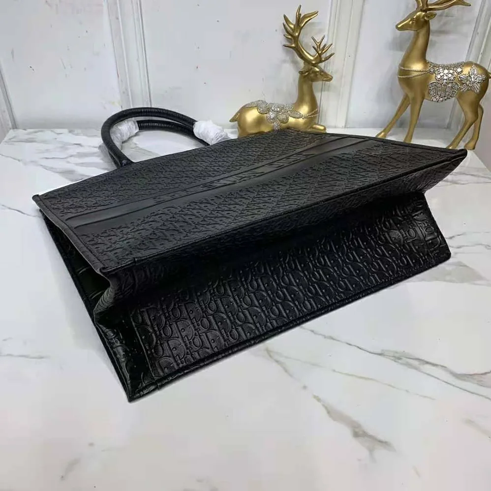Dior Book Tote Black Dior Oblique Embossed Calfskin Dior Book Tote Black Dior Oblique Embossed Calfskin