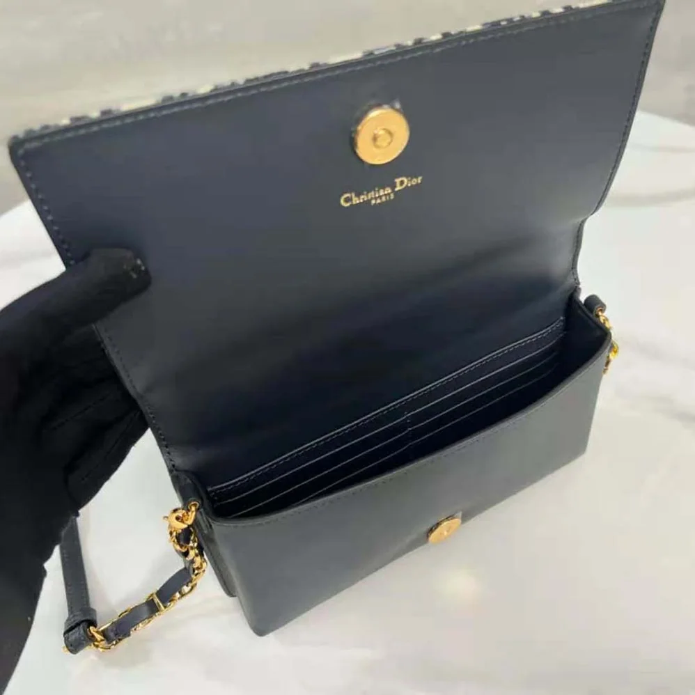 Dior CD Signature Mini Bag Blue Dior Oblique Jacquard for Women Dior CD Signature Mini Bag Blue Dior Oblique Jacquard for Women