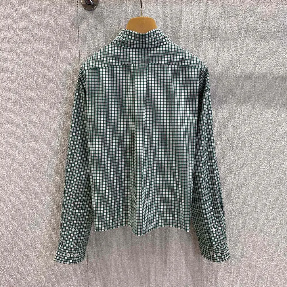Miu Miu Checked Shirt MK1659_17L1_F026R for Women Miu Miu Checked Shirt MK1659_17L1_F026R for Women