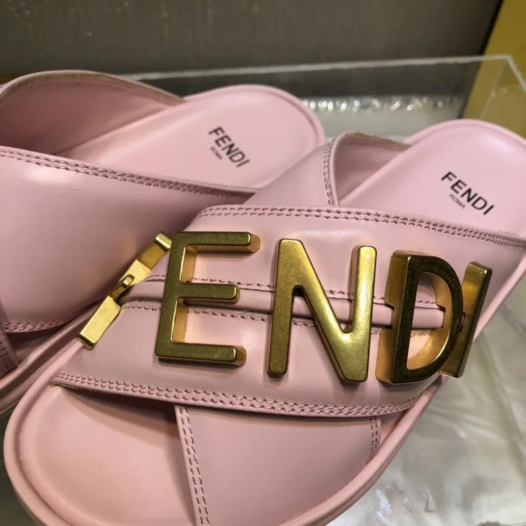 Fendi Fendigraphy Pink Slides 8X8289AI1RF1H1M