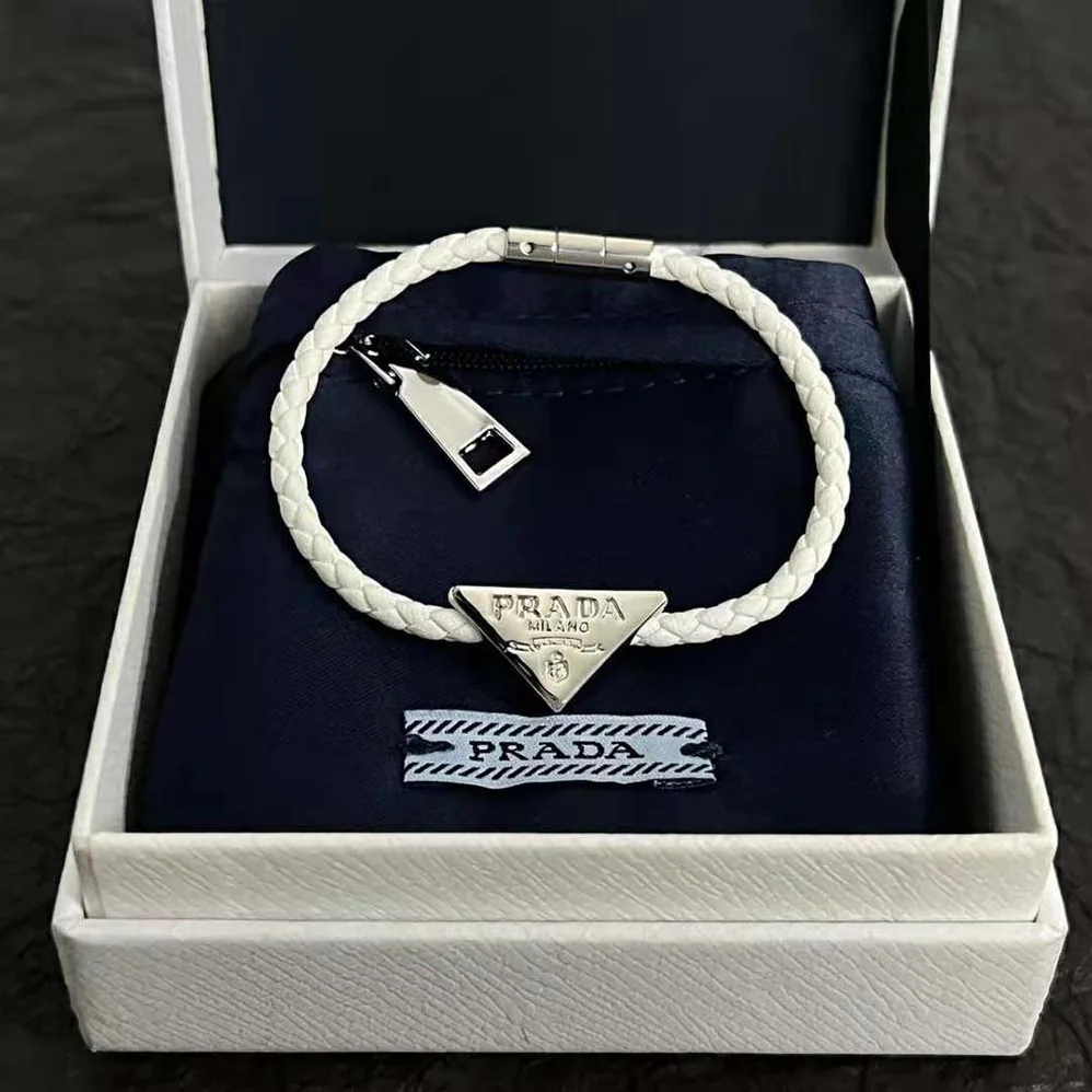 Prada Braided Nappa Leather Bracelet for Women