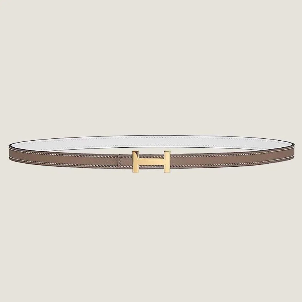 Hermes Focus Belt Buckle & Reversible Leather Strap 13 mm for Women in Gold/Brown Hermes Focus Belt Buckle & Reversible Leather Strap 13 mm for Women in Gold/Brown