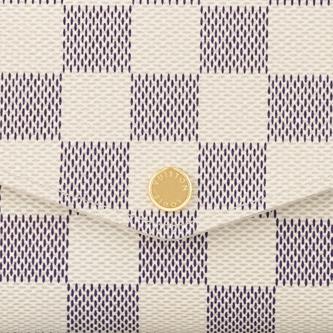 Louis Vuitton Sarah Wallet Damier Azur Canvas /