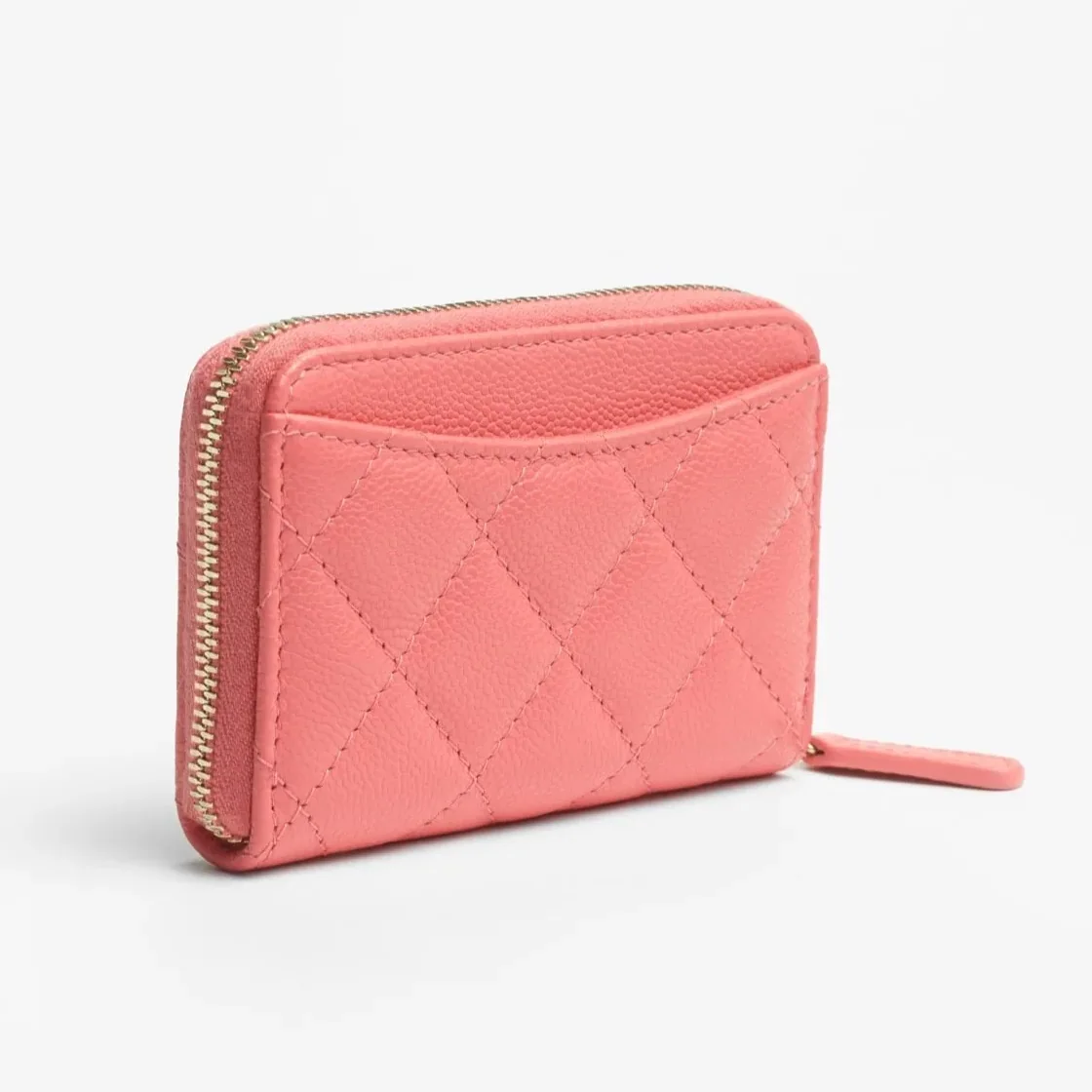Chanel Classic Zipped Coin Purse Pink /