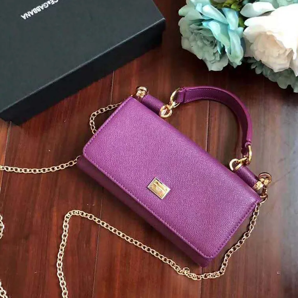 Dolce Gabbana D&G Min Von Bag in Dauphine Leather for Women Dolce Gabbana D&G Min Von Bag in Dauphine Leather for Women