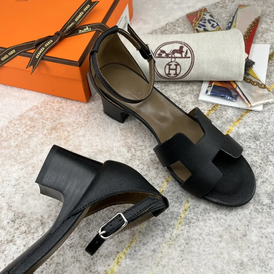 Hermes Encens 50 Sandal Black Hermes Encens 50 Sandal Black