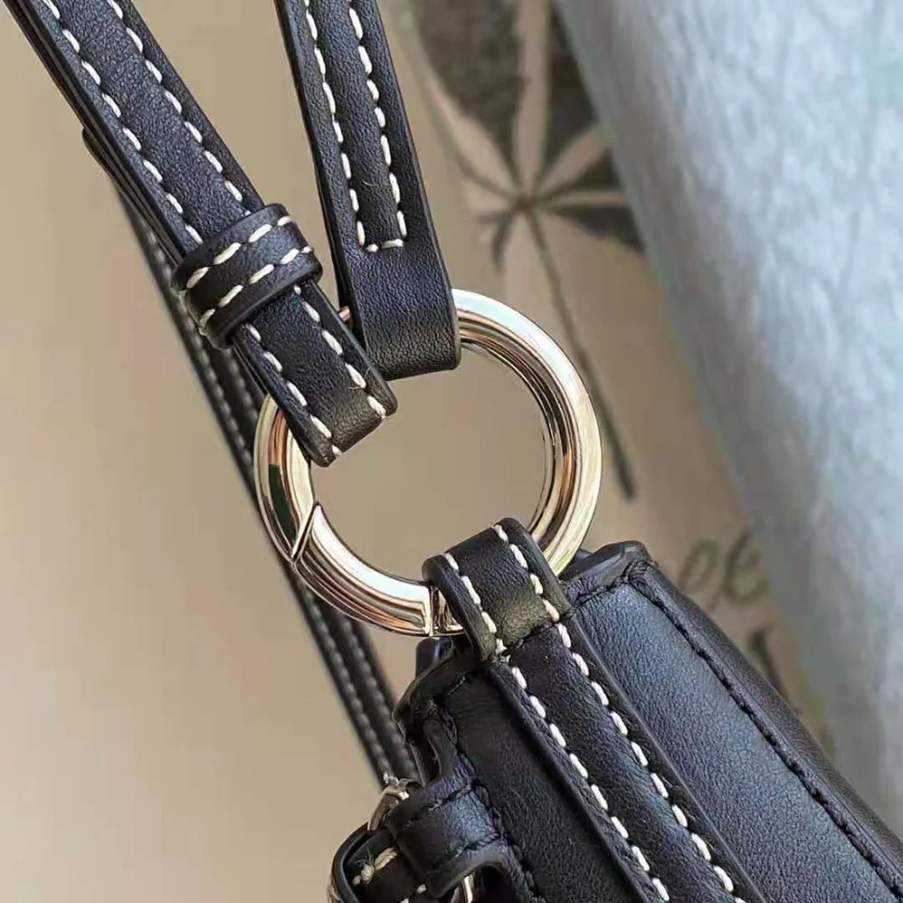 Burberry Mini Leather Double Olympia Bag for Women in Black Burberry Mini Leather Double Olympia Bag for Women in Black